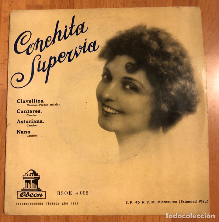 Discos de vinilo: Ep odeon conchita supervia.clavelitos cantares - Foto 1