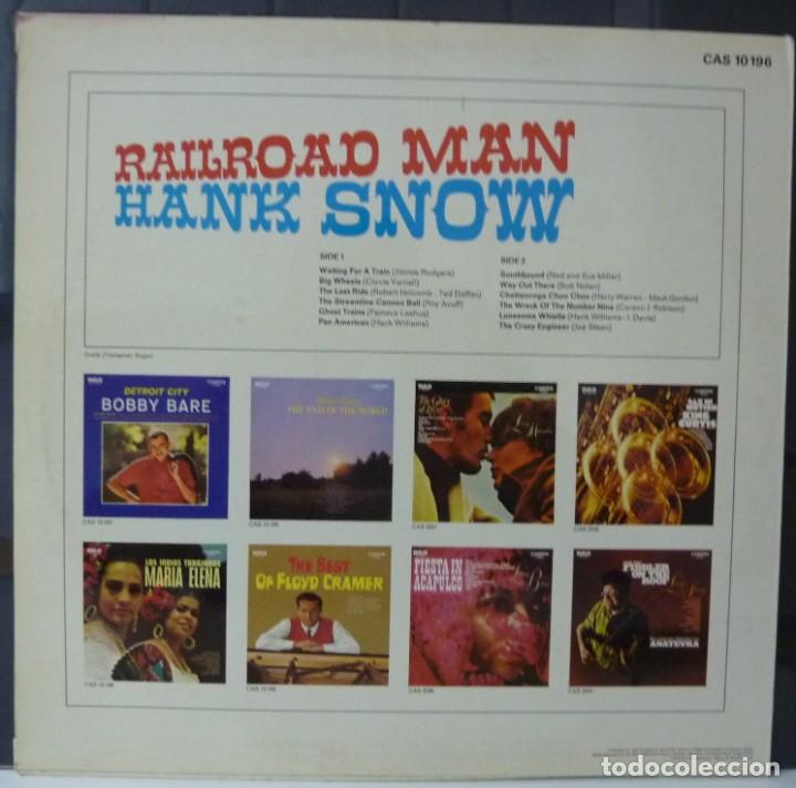 Discos de vinilo: HANK SNOW // RAILROAD MAN //(VG VG). LP - Foto 2