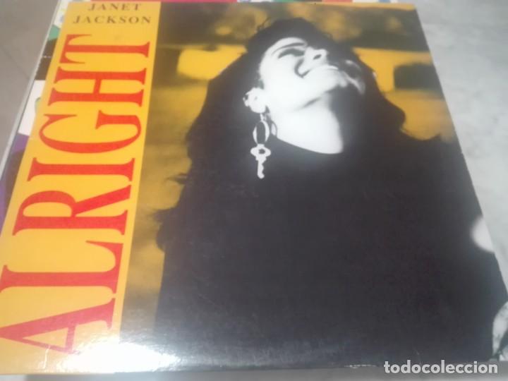 Discos de vinilo: JANET JACKSON ALRIGHT 1990 A&M # - Foto 1