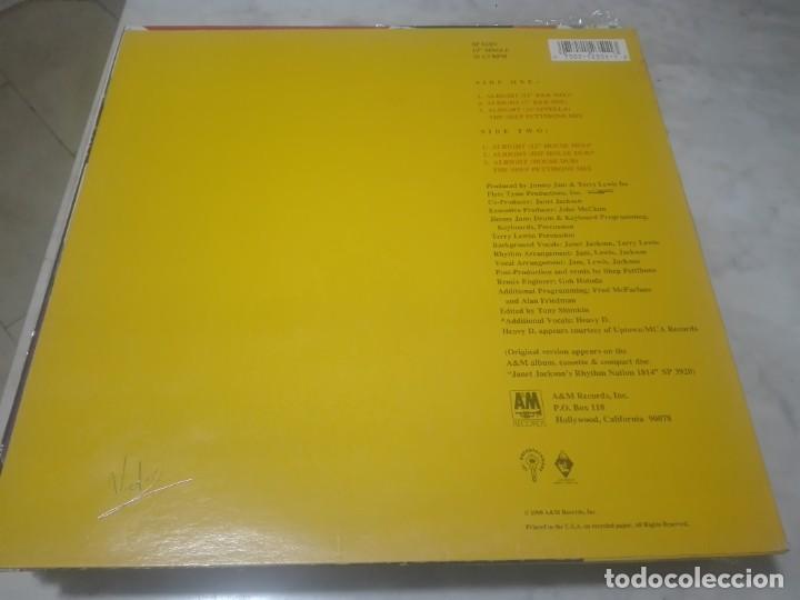 Discos de vinilo: JANET JACKSON ALRIGHT 1990 A&M # - Foto 2