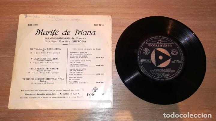 Discos de vinilo: Disco Marif&eacute; de Triana - Foto 2