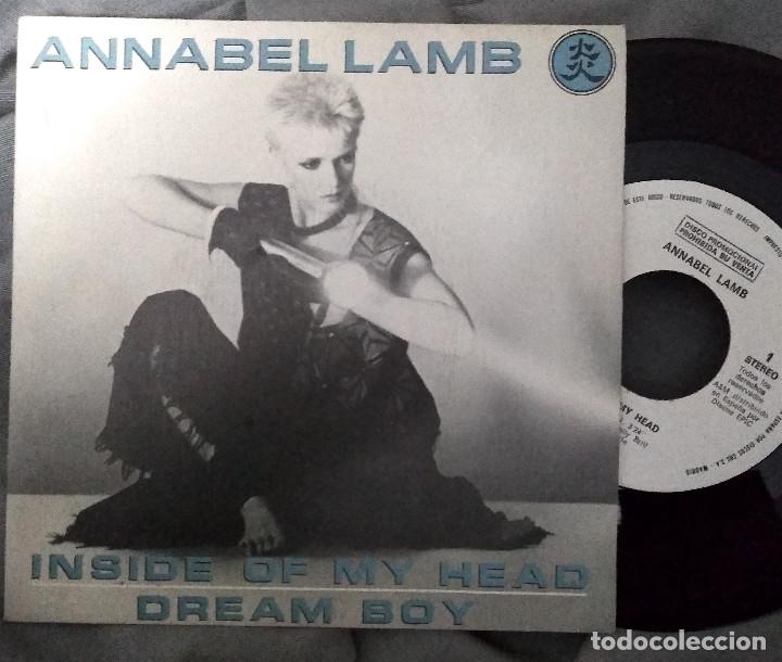 Discos de vinilo: ANNABELLE LAMB - INSIDE OF MY HEAD. SINGLE PROMOCIONAL EDICI&Oacute;N ESPA&Ntilde;OLA