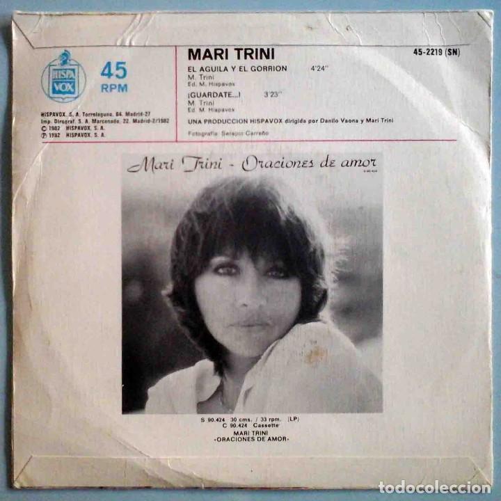 Discos de vinilo: Mari Trini - El &aacute;guila y el gorri&oacute;n / Gu&aacute;rdate... - Foto 2