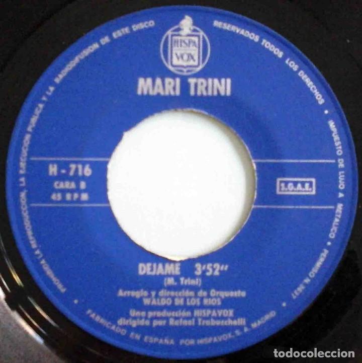 Discos de vinilo: Mari Trini - Amores / D&eacute;jame - Foto 4