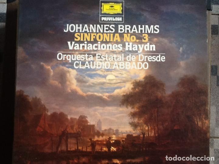 Discos de vinilo: BRAHMS, SINFON&Iacute;A N&ordm; 3 - Foto 1