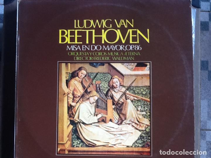 Discos de vinilo: BEETHOVEN, MISA EN DO MAYOR - Foto 1