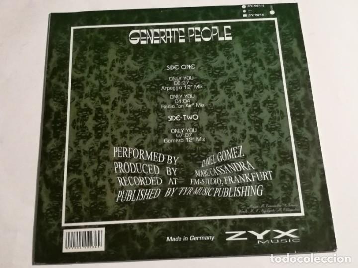 Discos de vinilo: Generate People - Only You - 1993 - Foto 2