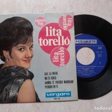 Discos de vinilo: LITA TORELLO ,CAE LA NIEVE ETC..1964. Lote 183882366