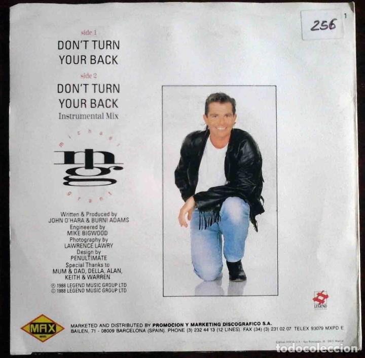 Discos de vinilo: Michael Grant - Dont Turn Your Back - Max Music 1988 - Foto 2
