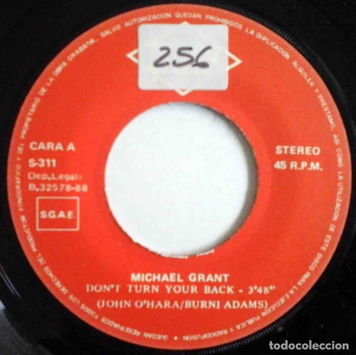 Discos de vinilo: Michael Grant - Dont Turn Your Back - Max Music 1988 - Foto 3