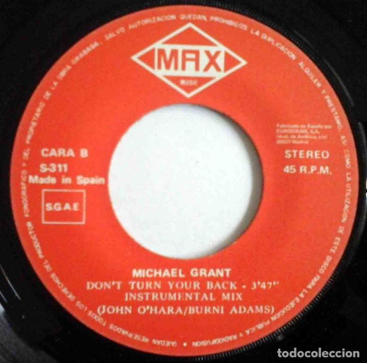 Discos de vinilo: Michael Grant - Dont Turn Your Back - Max Music 1988 - Foto 4