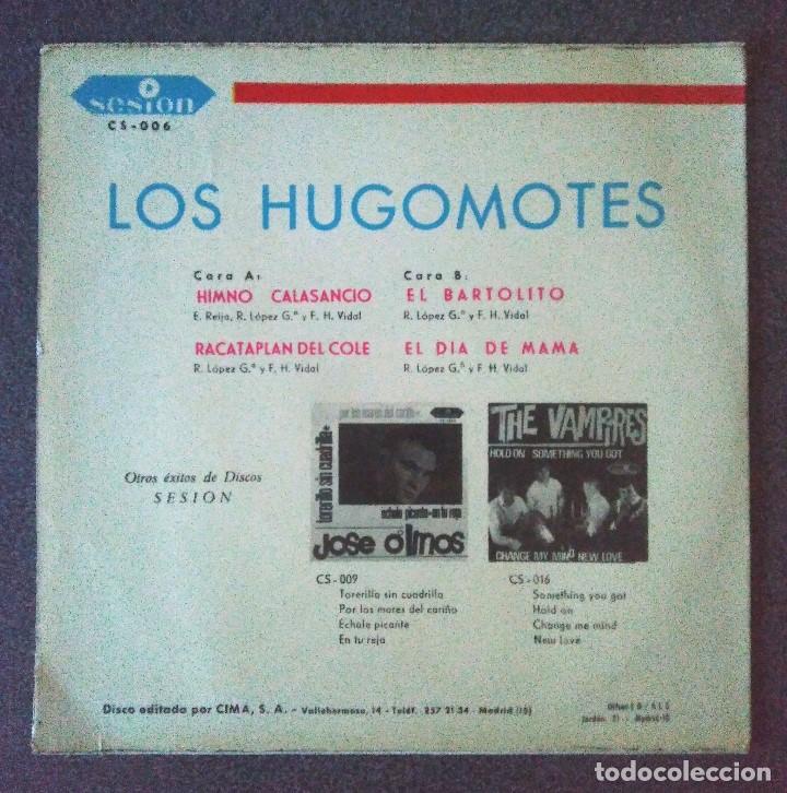 Discos de vinilo: Single Ep Los Hugomotes - Foto 3