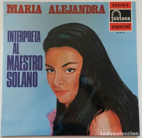 Discos de vinilo: Interpreta Al Maestro Solano - Maria Alejandra - Foto 1