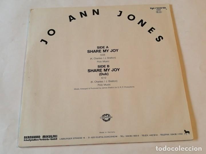 Discos de vinilo: Jo Ann Jones - Share My Joy - 1988 - Foto 2