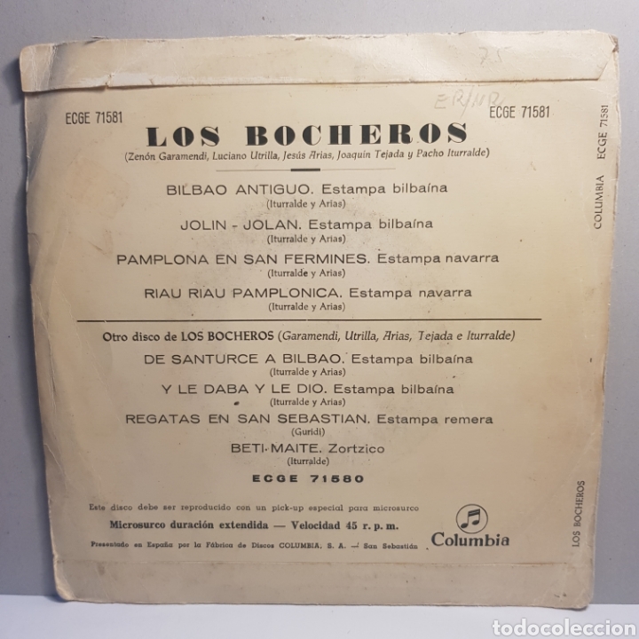 Discos de vinilo: LOS BOCHEROS - SINGLE - Foto 2