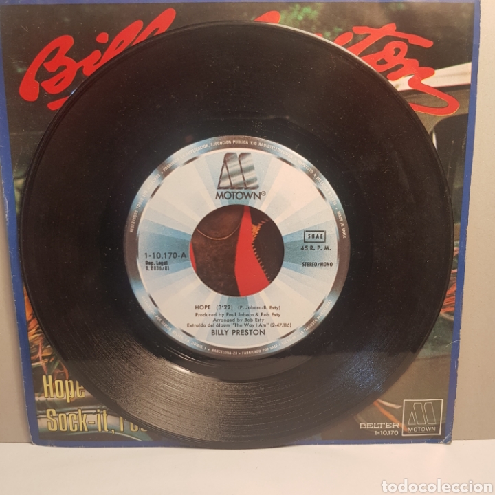 Discos de vinilo: BILLY PRESTON - SINGLE - Foto 3