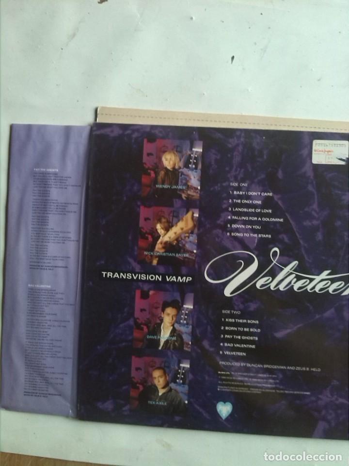Discos de vinilo: TRANSVISION VAMP VELVETEEN - Foto 2