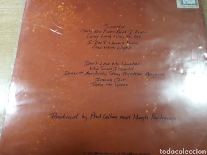 Discos de vinilo: PHIL COLLINS NO JACKET REQUISED - Foto 2