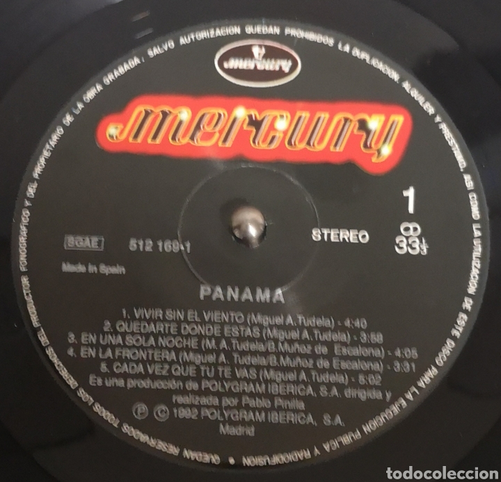 Discos de vinilo: PANAMA - PANAMA - CON ENCARTE - Foto 2