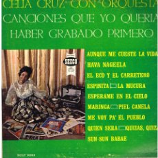 Discos de vinilo: CELIA CRUZ - CANCIONES QUE YO QUERIA HABER GRABADO PRIMERO - LP - ED. USA. Lote 184078118