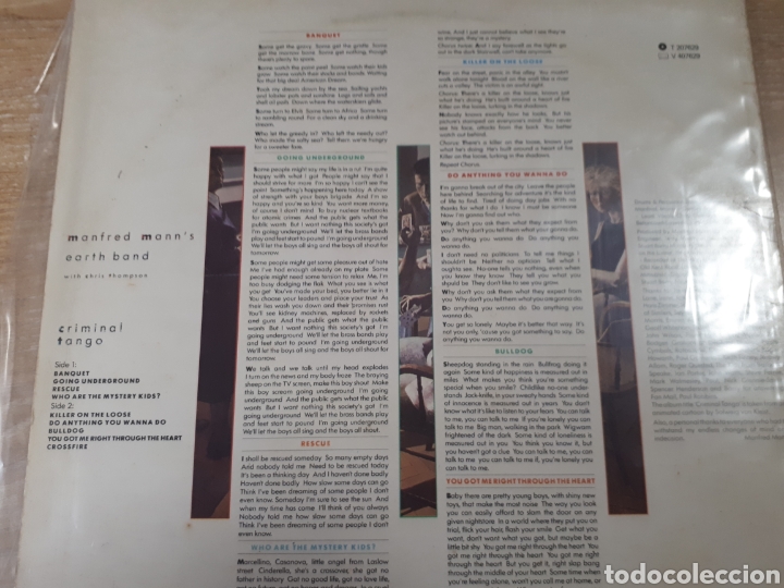 Discos de vinilo: MANFRED MANN S CRIMINAL TANGO - Foto 2