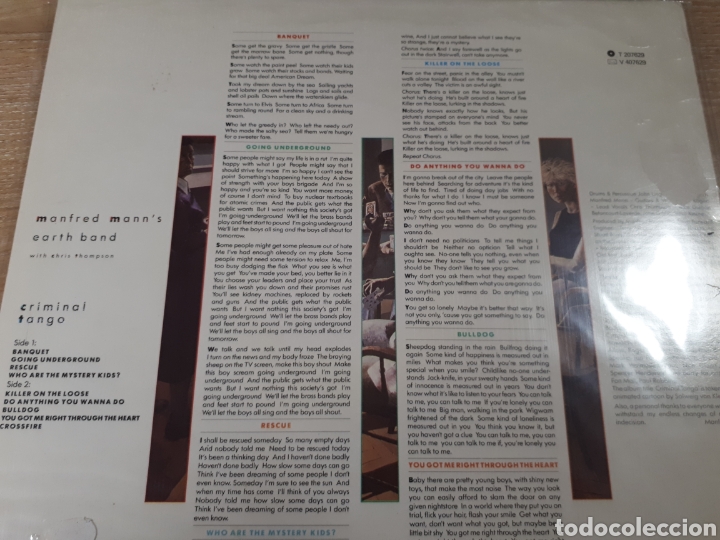 Discos de vinilo: MANFRED MANN S CRIMINAL TANGO - Foto 2