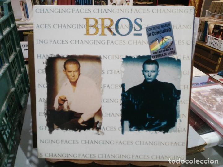 Discos de vinilo: Bros - Changing Faces - LP. del sello CBS de 1991 - Foto 1