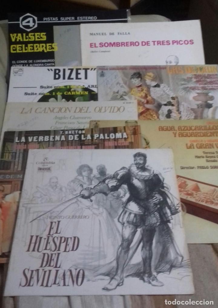 Discos de vinilo: LOTE 8 DISCOS ZARZUELA Y OTROS. - Foto 1