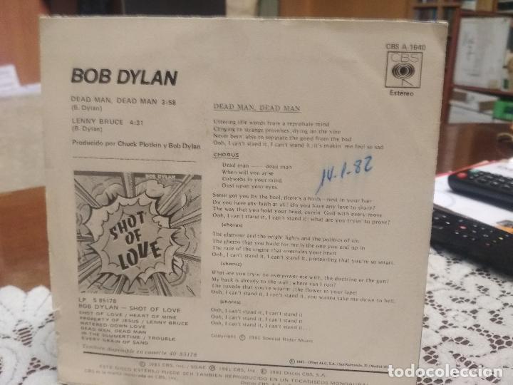 Discos de vinilo: BOB DYLAN   DEAN MAN, DED MAN   SINGLE SPAIN 1981 PDELUXE - Foto 2