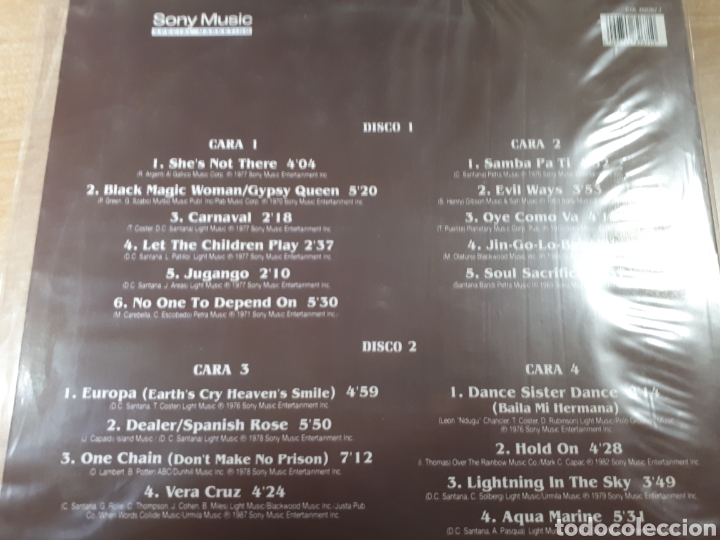Discos de vinilo: SANTANA THE BEST DOBLE LP - Foto 2