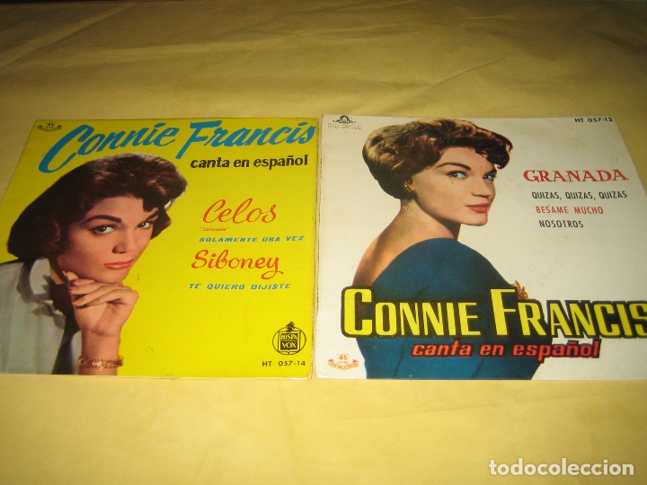 Discos de vinilo: CONNIE FRANCIS - LOTE DE DOS SINGLES - Foto 1