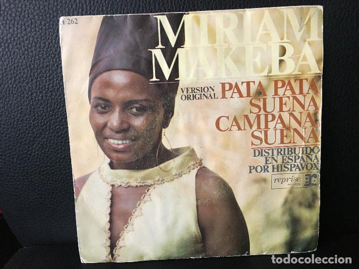 DISCO SINGLE MIRIAM MAKEBA, PATA PATA, SUENA CAMPANA SUENA, REPRISE RECORDS