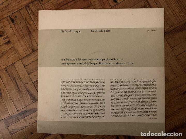 Discos de vinilo: Jean Chevrier &ndash; De Ronsard &agrave; Pr&eacute;vert - lp - 1955 + - Foto 2