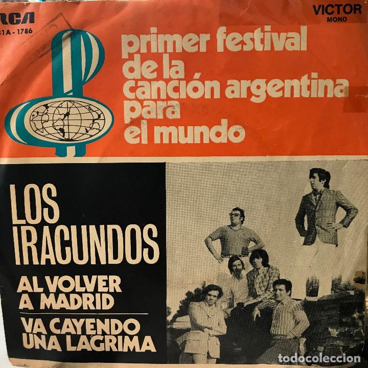 Discos de vinilo: Cinco sencillos argentinos de Los Iracundos - Foto 3 - 26733717