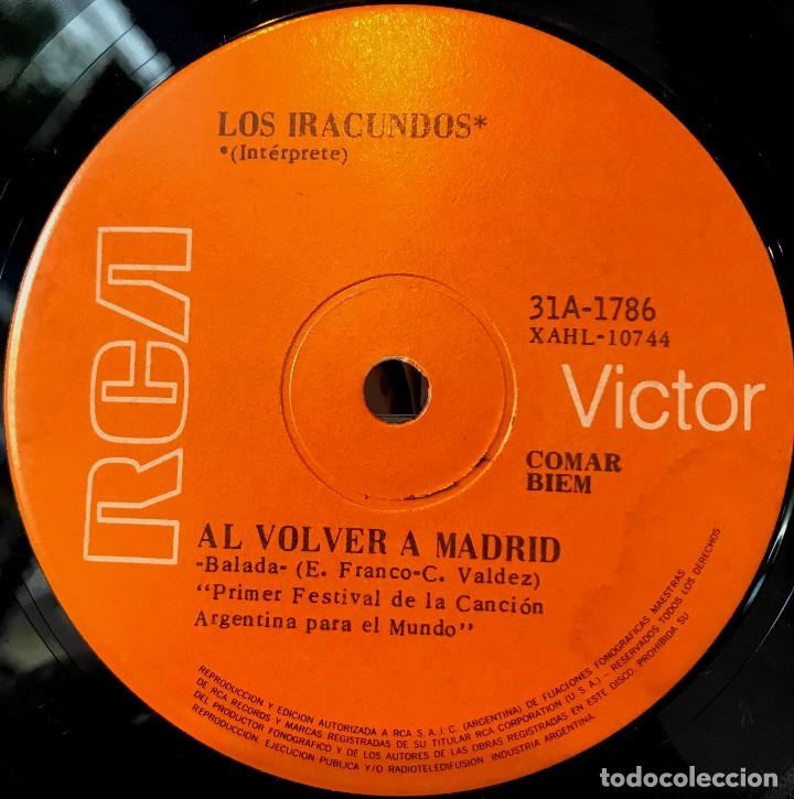 Discos de vinilo: Cinco sencillos argentinos de Los Iracundos - Foto 4 - 26733717