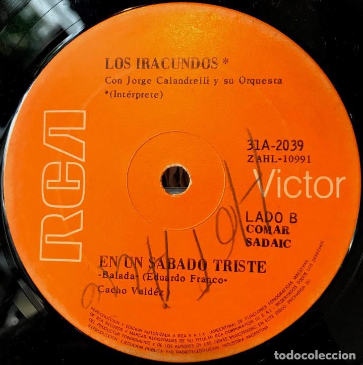 Discos de vinilo: Cinco sencillos argentinos de Los Iracundos - Foto 9 - 26733717