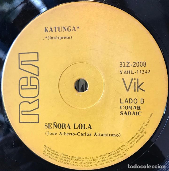 Discos de vinilo: Sencillo argentino de Katunga a&ntilde;o 1971 - Foto 2