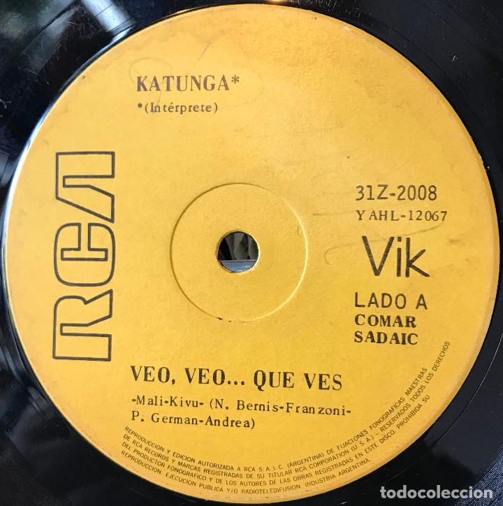 Discos de vinilo: Sencillo argentino de Katunga a&ntilde;o 1971 - Foto 1