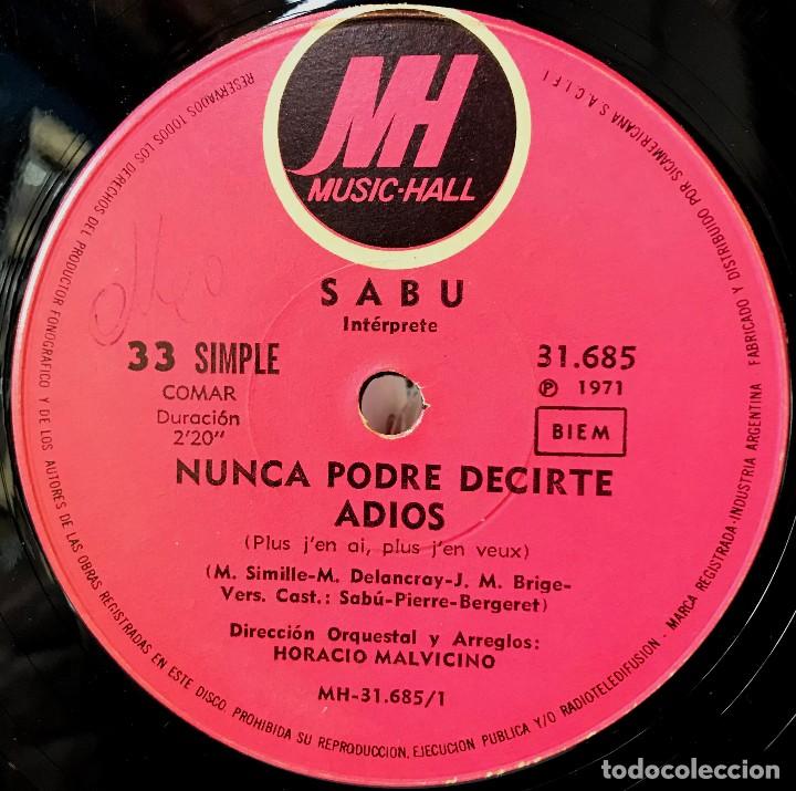 Discos de vinilo: Cinco sencillos argentinos de Sab&uacute; - Foto 4