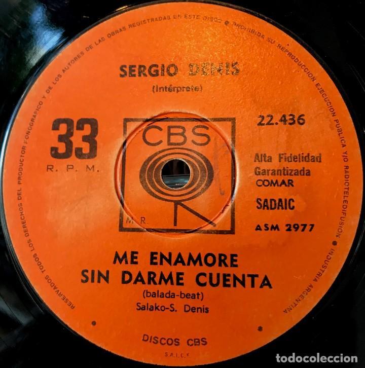 Discos de vinilo: Cuatro sencillos argentinos de Sergio Denis - Foto 3