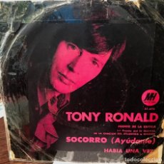 Discos de vinilo: LOTE DE CUATRO SENCILLOS ARGENTINOS DE TONY RONALD. Lote 57222657