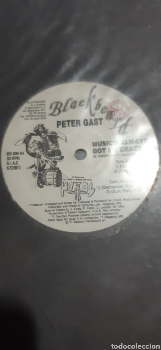 Discos de vinilo: Disco vinilo maxi PETER GAST - Foto 1
