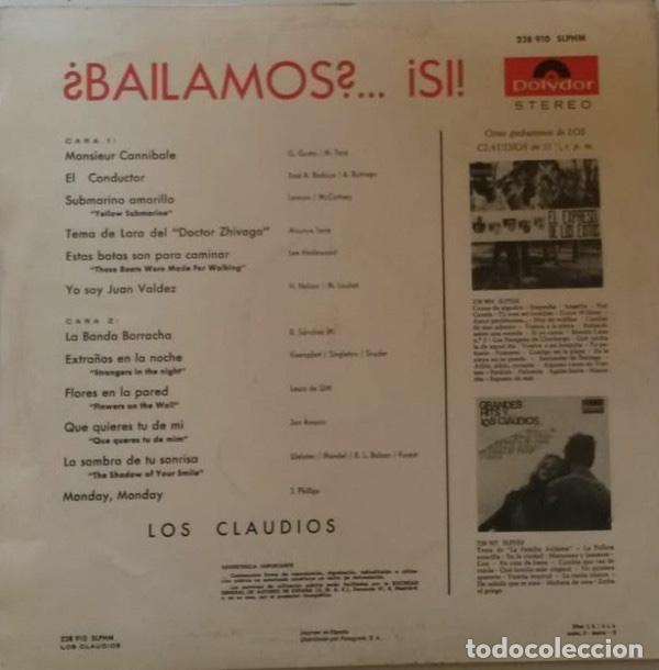 Discos de vinilo: Bailamos? &iexcl;Si! - Los Claudios - Foto 2