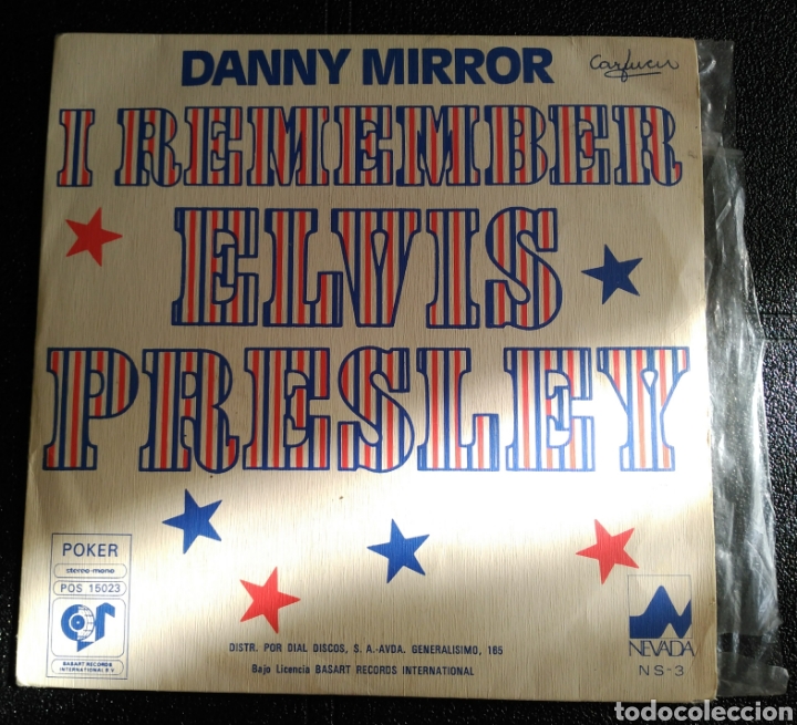 Discos de vinilo: Danny Mirror. I remember Elvis Presley. Single - Foto 1