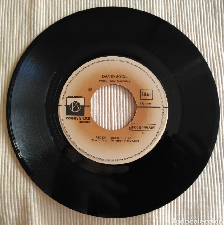 Discos de vinilo: David Soul. Chica de Plata. Silver Lady. Single - Foto 4