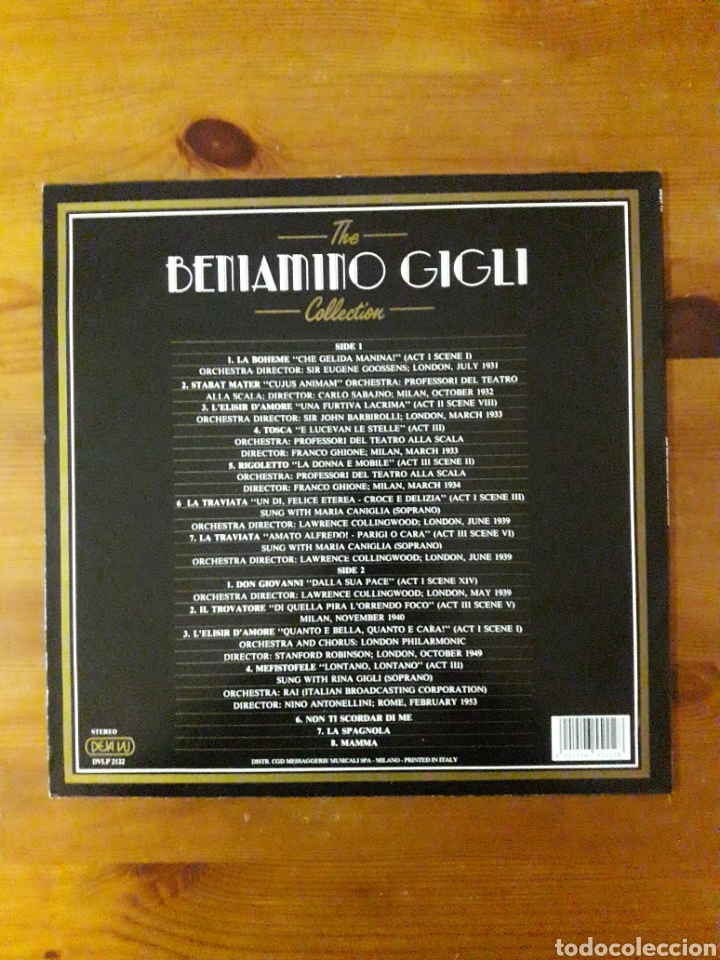 Discos de vinilo: BENIAMINO GIGLI COLLECTION - Foto 2
