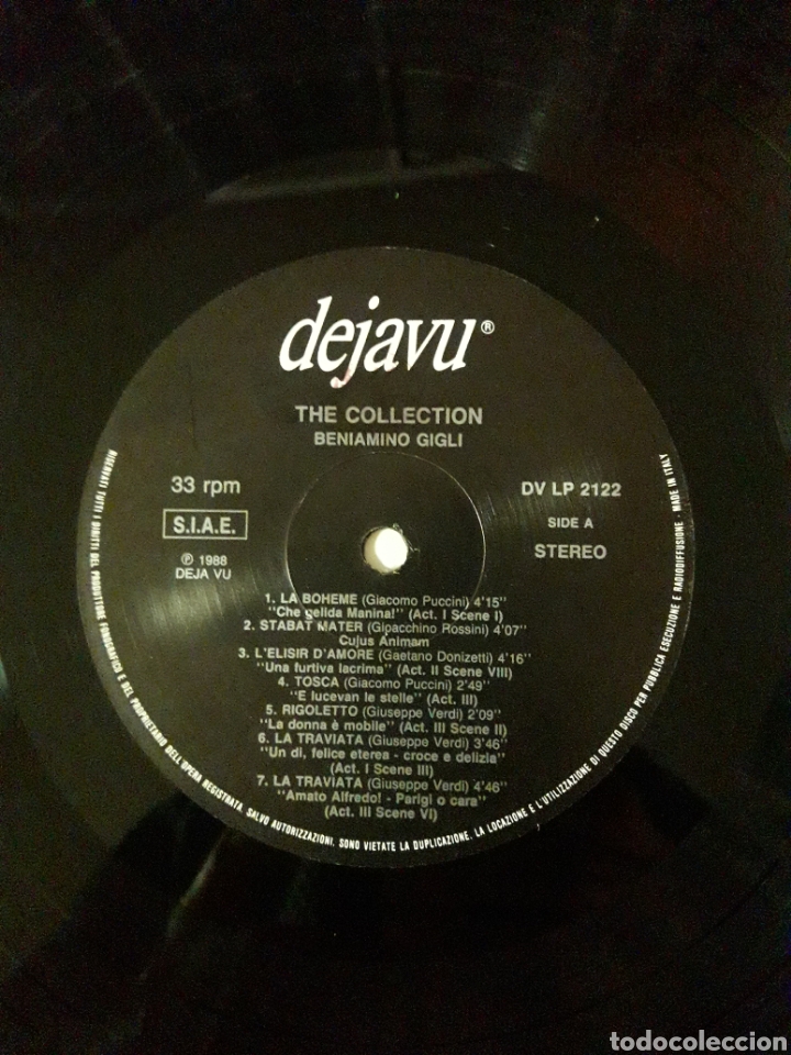 Discos de vinilo: BENIAMINO GIGLI COLLECTION - Foto 3