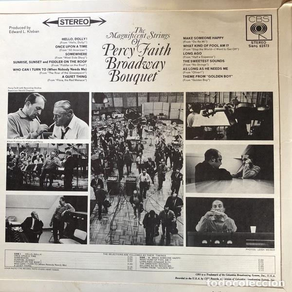 Discos de vinilo: Broadway Bouquet - The Percy Faith Strings - Foto 2