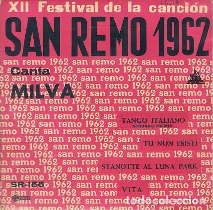 Discos de vinilo: XII Festival De La Cancion De San Remo 1962 - Milva