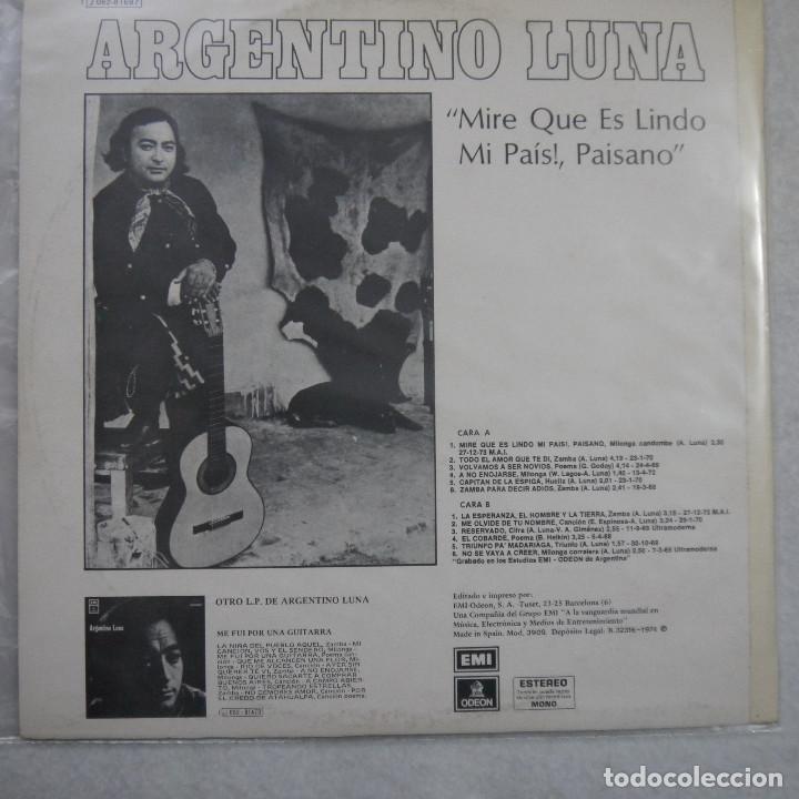 Argentino Luna Mire Que Es Lindo Mi Pais Pai Comprar Discos Lp Vinilos De Musica Latinoamerica En Todocoleccion 184360116 Antes que tú poblaron la soledad que ocupas, y están acostumbradas más que tú a mi tristeza. todocoleccion